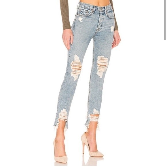 GRLFRND Karolina High Rise Jeans in Tough Love 25 - Picture 2 of 10